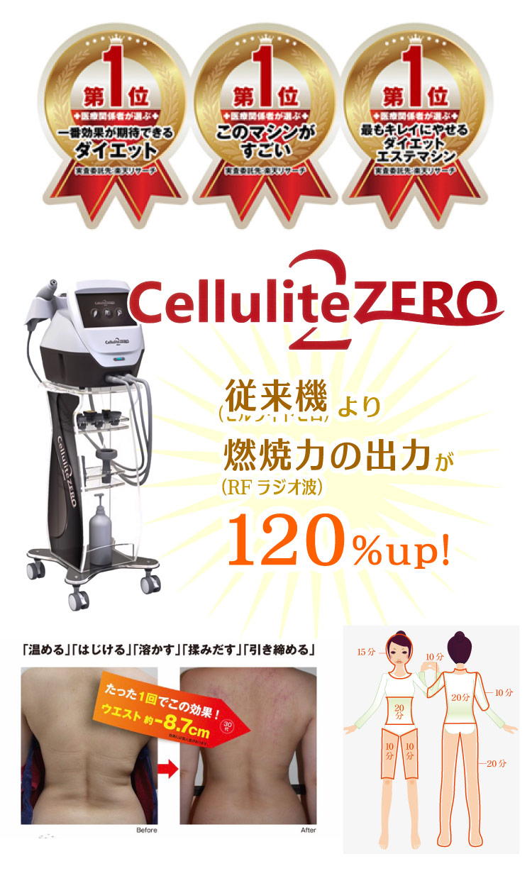 セルライトゼロ2 従来機（セルライトゼロ）より燃焼力の出力が120%UP！